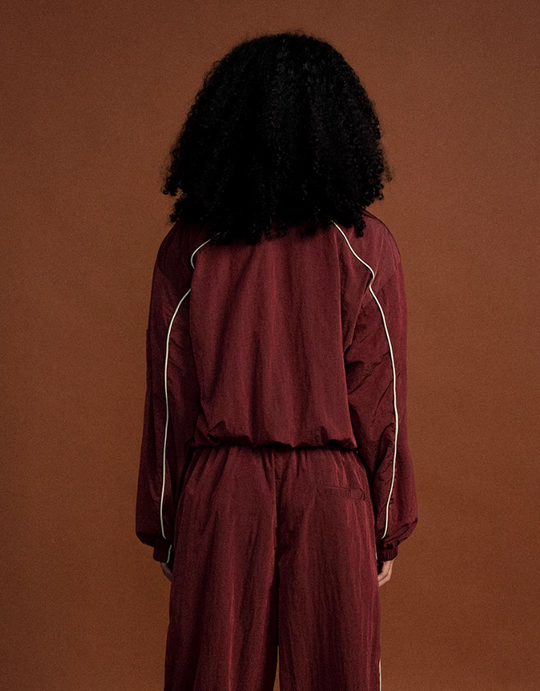 MHARF Burgundy Vintage Sport Windbreaker | Face 3 Face