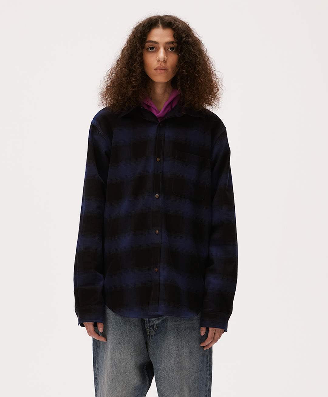 MHARF Classic Flannel Plaid Long Sleeve Shirt | Face 3 Face