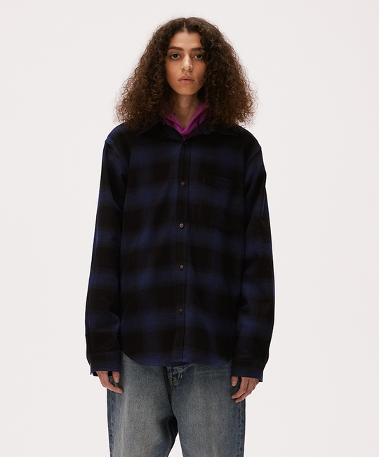 MHARF Classic Flannel Plaid Long Sleeve Shirt | Face 3 Face