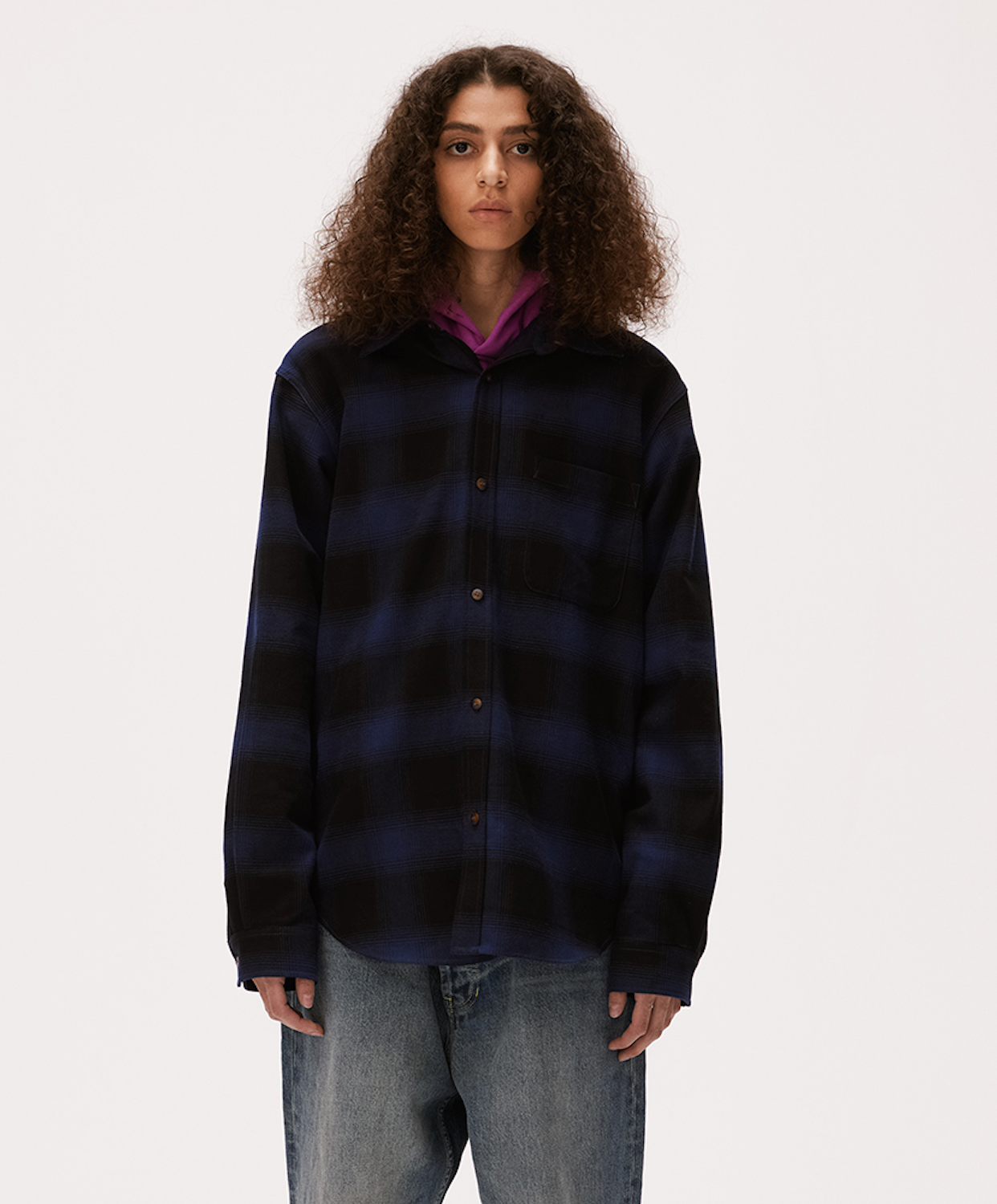 MHARF Classic Flannel Plaid Long Sleeve Shirt | Face 3 Face