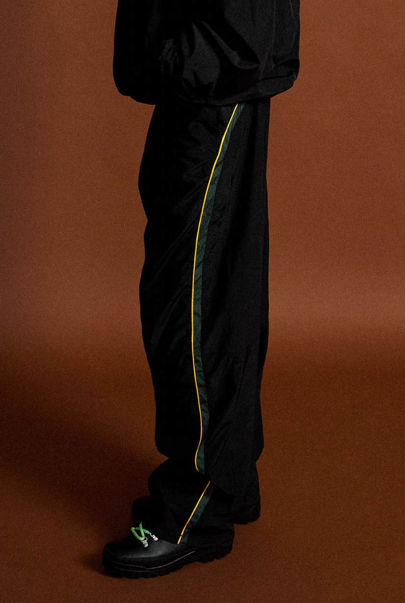 MHARF Black Waterproof Multicolor Bar Stripe Sports Pants | Face 3 Face