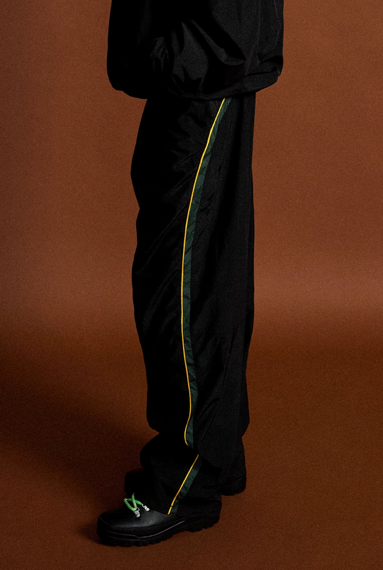 MHARF Black Waterproof Multicolor Bar Stripe Sports Pants | Face 3 Face