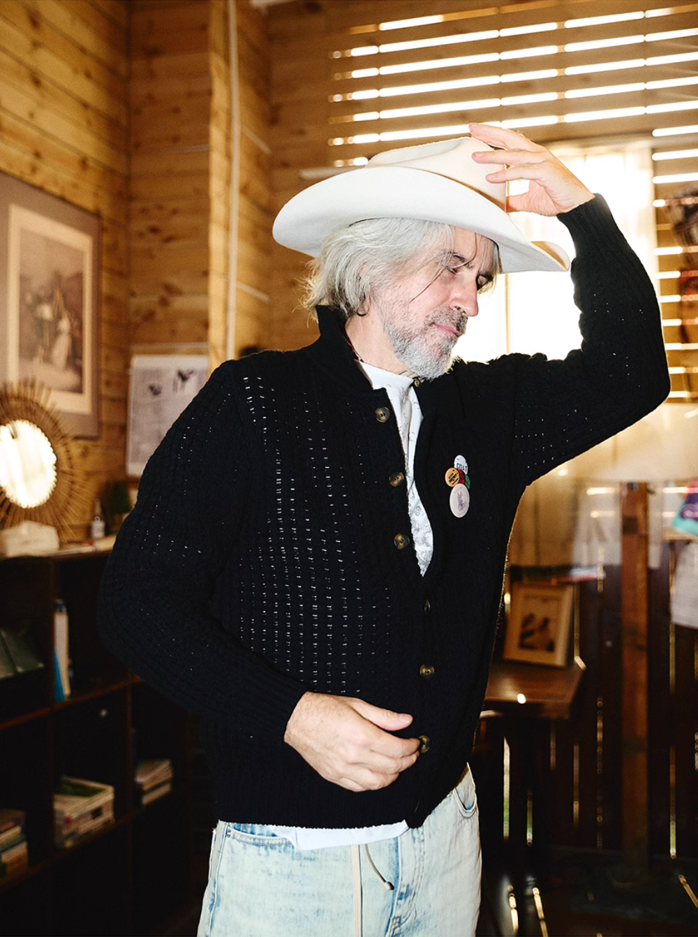 STEEPC Vintage Button Badge Knit Cardigan | Face 3 Face