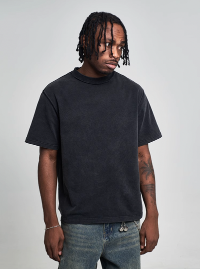 F3F Select Washed Black Tee | Face 3 Face