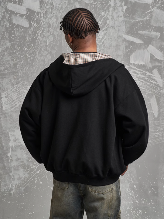 F3F Select Reversible Plaid Zip Up Hoodie | Face 3 Face