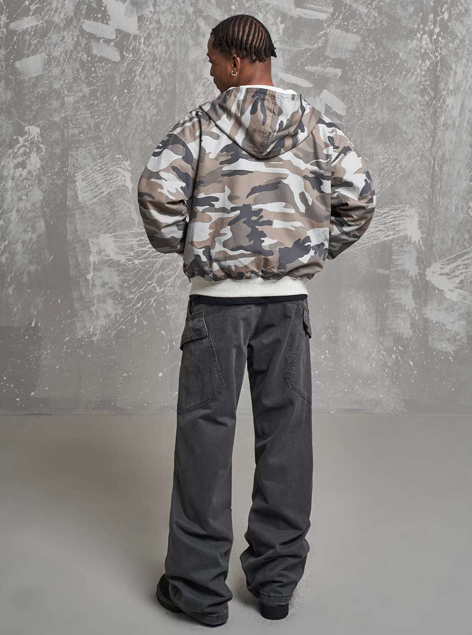 F3F Select Reversible Camouflage Zip Up Hoodie | Face 3 Face