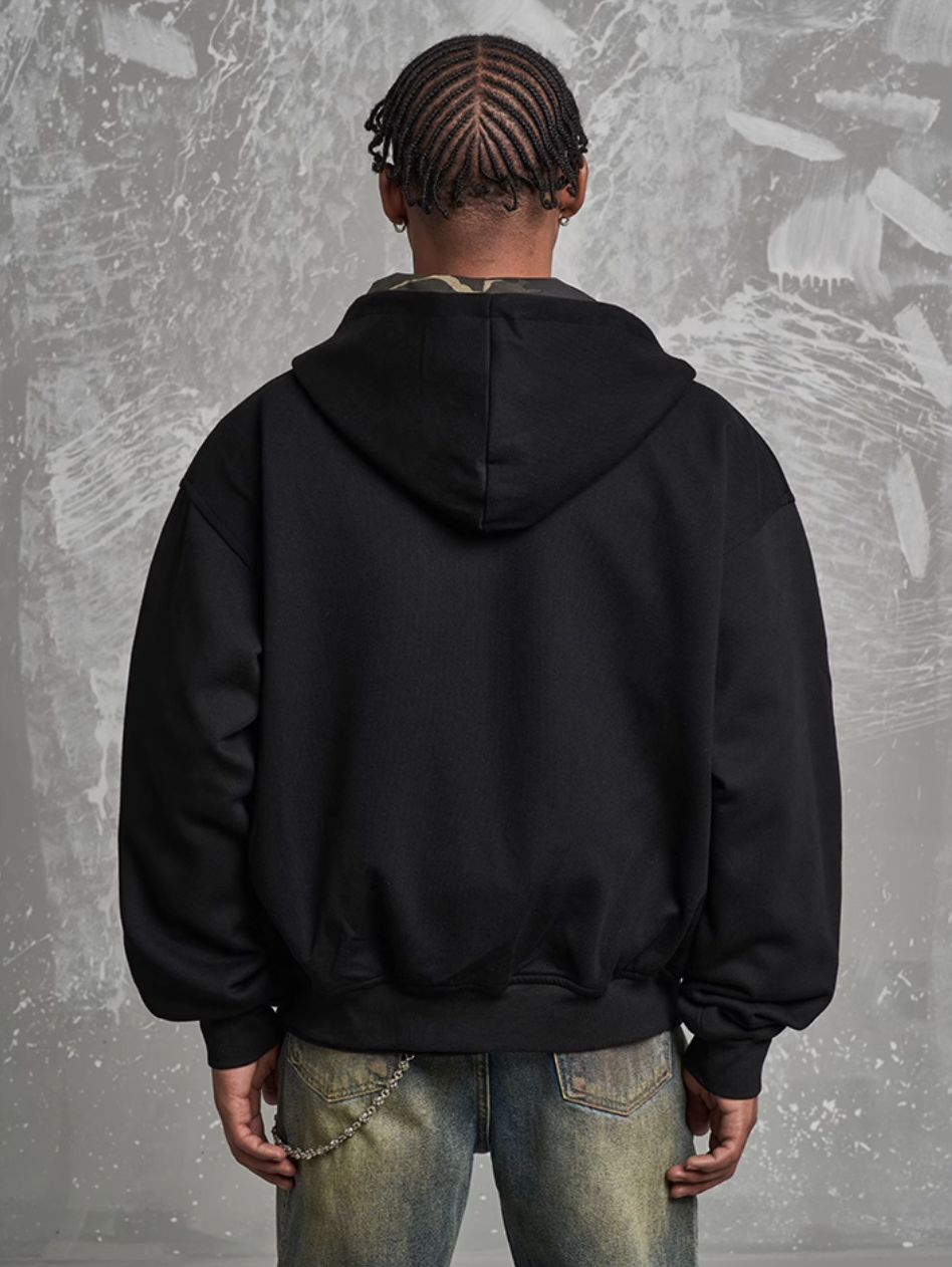 F3F Select Reversible Camouflage Zip Up Hoodie | Face 3 Face