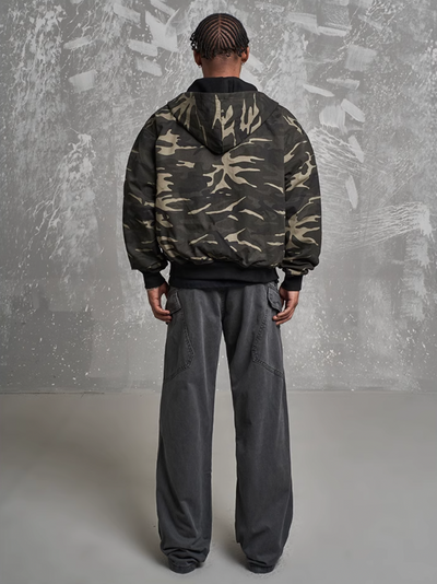 F3F Select Reversible Camouflage Zip Up Hoodie | Face 3 Face