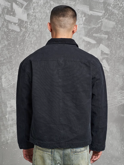 F3F Select Multi Pocket Washed Denim Work Jacket | Face 3 Face