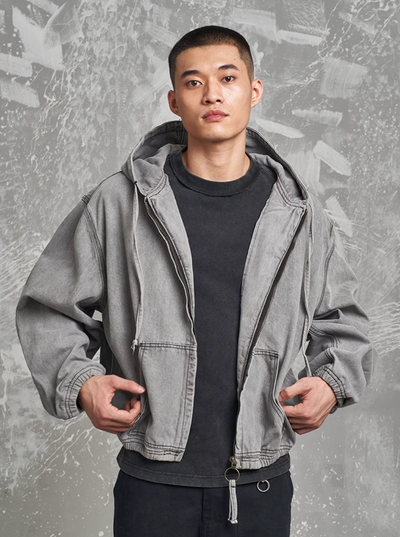 F3F Select Heavy Washed Hooded Work Jacket | Face 3 Face