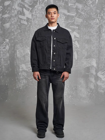 F3F Select Black Denim Jacket | Face 3 Face