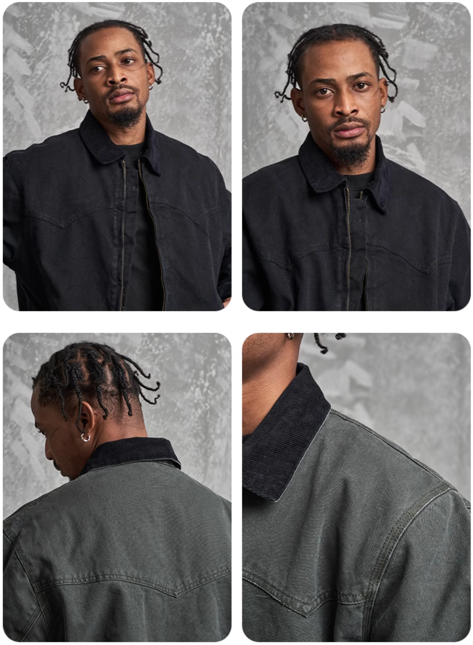 F3F Select Washed Distressed Detroit Jacket | Face 3 Face