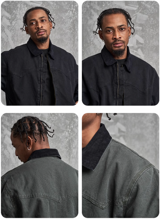 F3F Select Washed Distressed Detroit Jacket | Face 3 Face