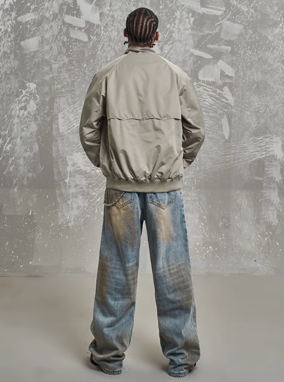 F3F Select Retro Stand Collar Harrington jacket | Face 3 Face