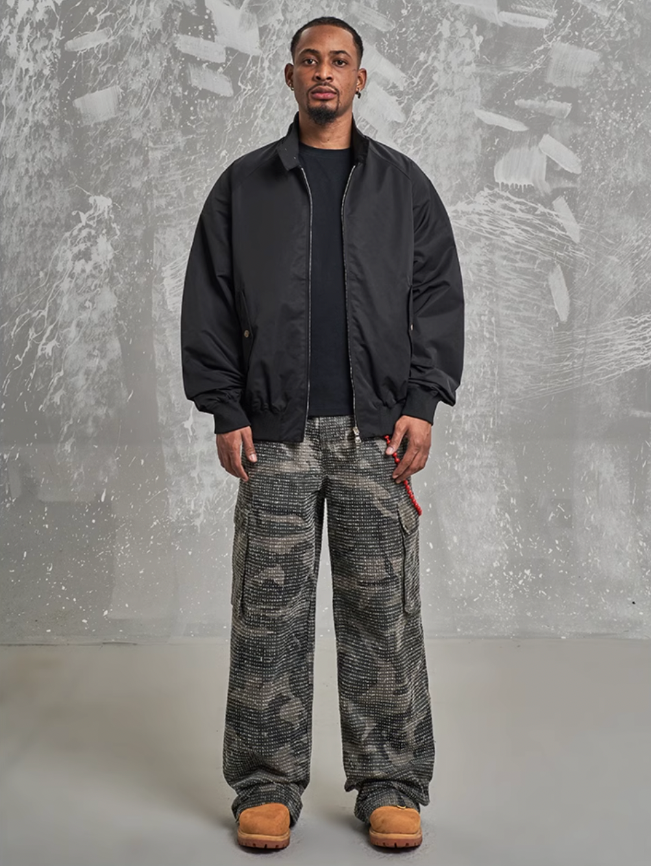 F3F Select Retro Stand Collar Harrington jacket | Face 3 Face