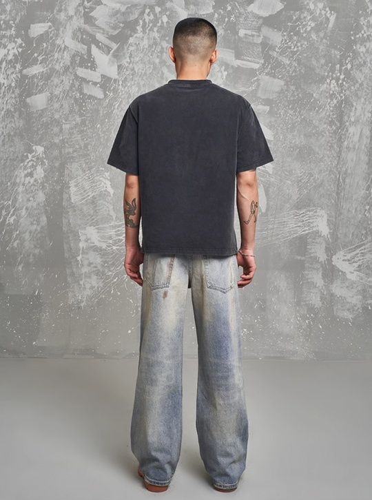 F3F Select Hole Design Retro Blue Rust Jeans | Face 3 Face