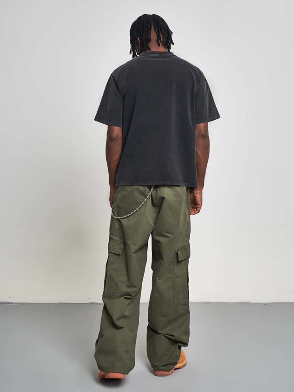 F3F Select Wide Leg Large Pocket Work Cargo Pants | Face 3 Face
