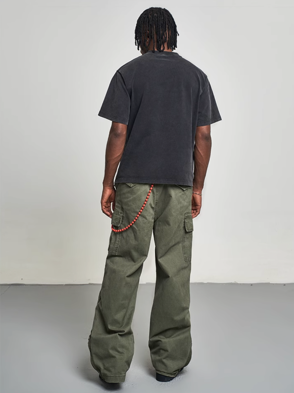 F3F Select Crease Design Multi Pocket Cargo Pants | Face 3 Face