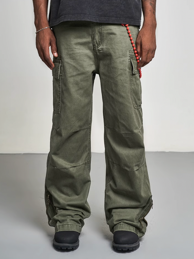 F3F Select Crease Design Multi Pocket Cargo Pants | Face 3 Face