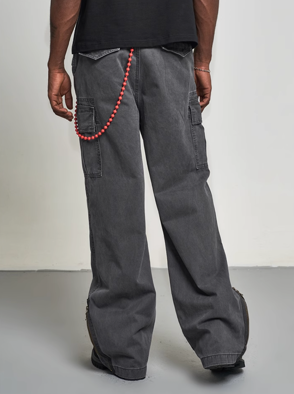 F3F Select Crease Design Multi Pocket Cargo Pants | Face 3 Face