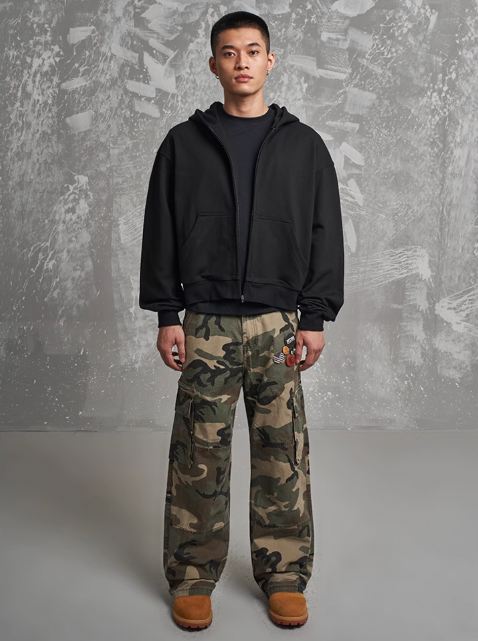 F3F Select Basic Camouflage Multi Pocket Cargo Pants | Face 3 Face