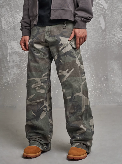 F3F Select Camouflage Pocket Design Cargo Pants | Face 3 Face