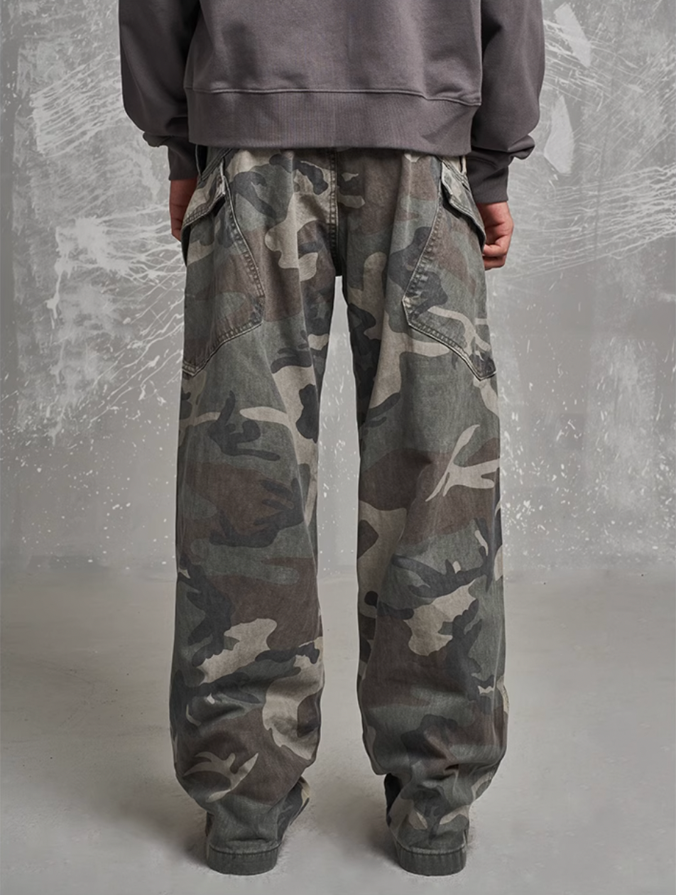 F3F Select Camouflage Pocket Design Cargo Pants | Face 3 Face