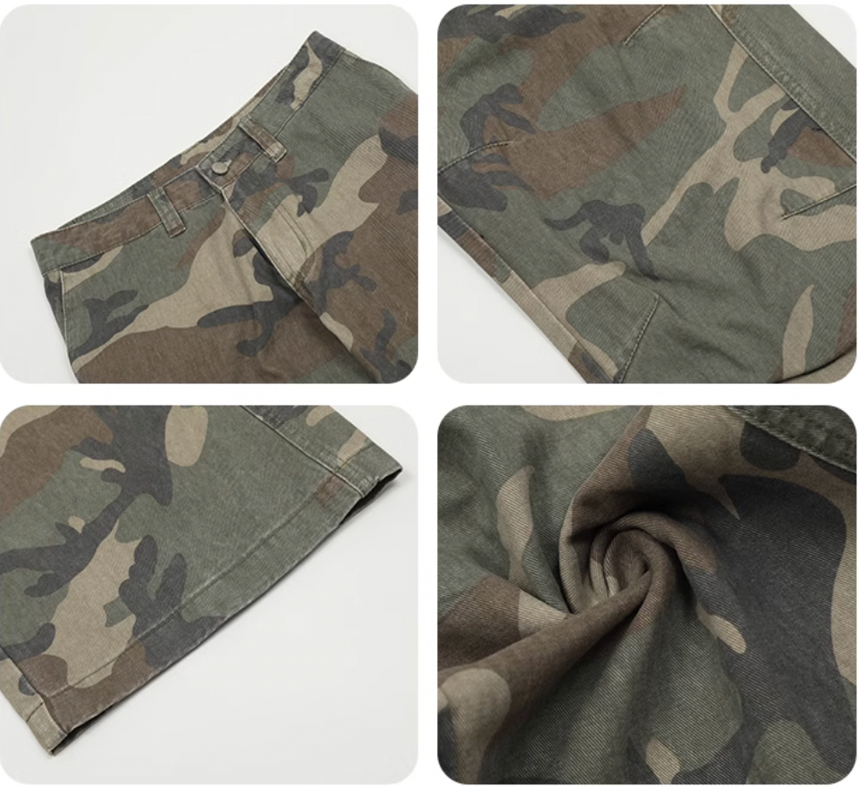 F3F Select Camouflage Pocket Design Cargo Pants | Face 3 Face