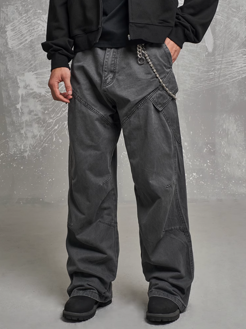 F3F Select Pleated Crease Deconstructed Cargo Pants | Face 3 Face