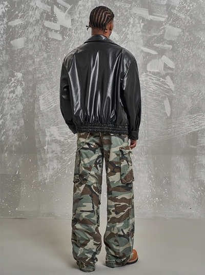 F3F Select Side Pocket Patchwork Camouflage Baggy Cargo Pants | Face 3 Face