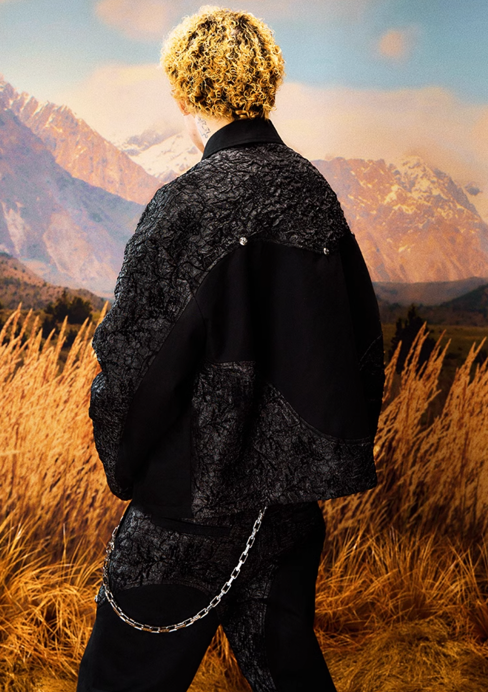 YADcrew Lava Texture Patchwork Jacket | Face 3 Face