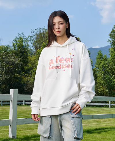 AFGK Butterfly Flower Flying Embroidery Hoodie | Face 3 Face