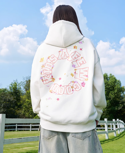 AFGK Butterfly Flower Flying Embroidery Hoodie | Face 3 Face