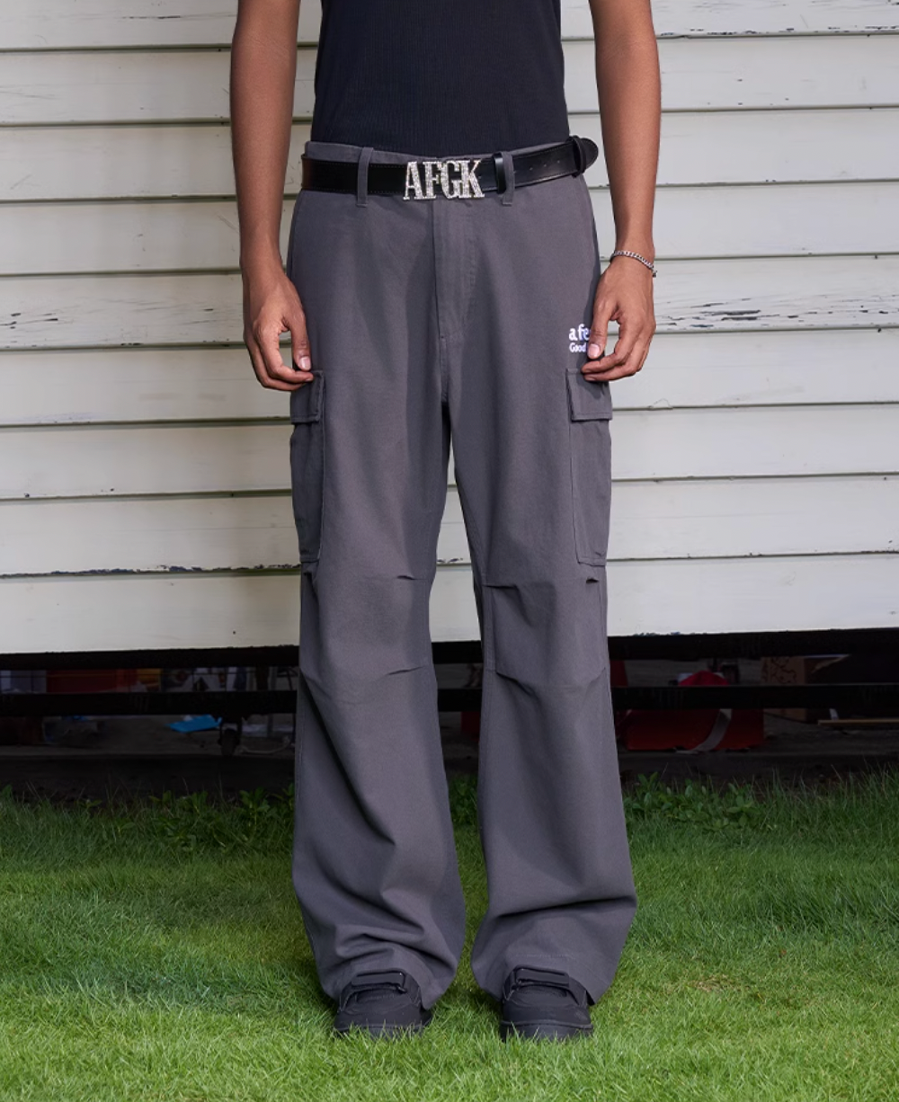 AFGK Multi Pocket Paratrooper Pleated Cargo Pants | Face 3 Face