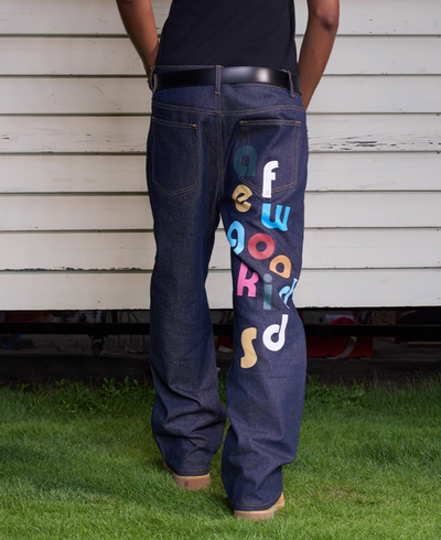 AFGK Rainbow Multi Logo Jeans | Face 3 Face