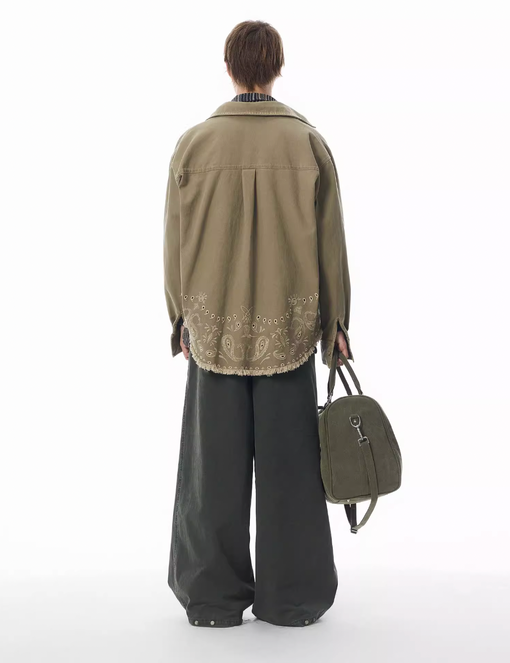 JHYQ Paisley Embroidery Long Sleeved Shirt Jacket | Face 3 Face