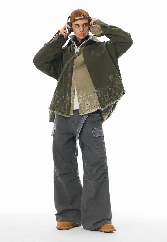 JHYQ Paisley Embroidery Long Sleeved Shirt Jacket | Face 3 Face