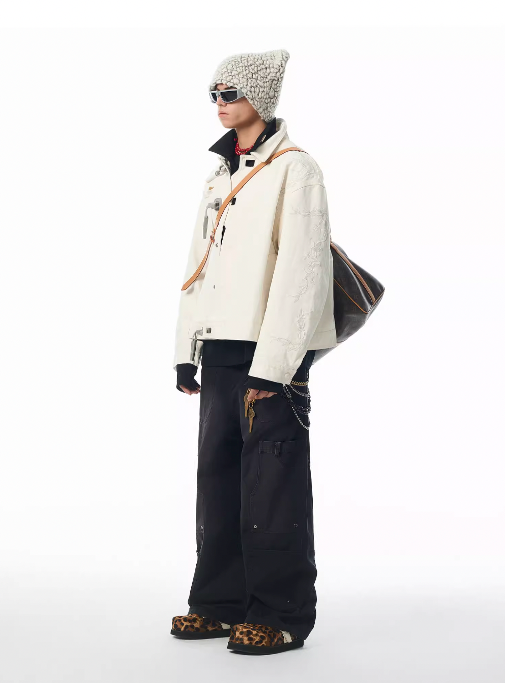 JHYQ Deconstructing Embroidery Thorn Work Jacket | Face 3 Face