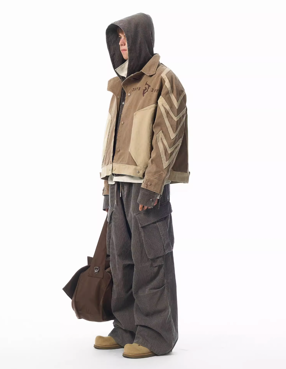 JHYQ Contrast Color Stitching Canvas Work Jacket | Face 3 Face