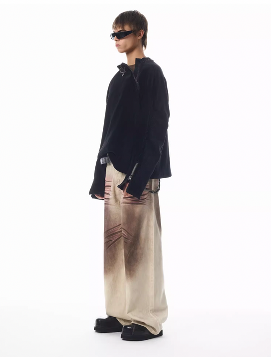 JHYQ Corduroy Multi Zipper Pullover Jacket | Face 3 Face