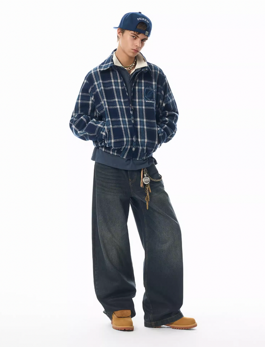 JHYQ Short Plaid Jacket | Face 3 Face