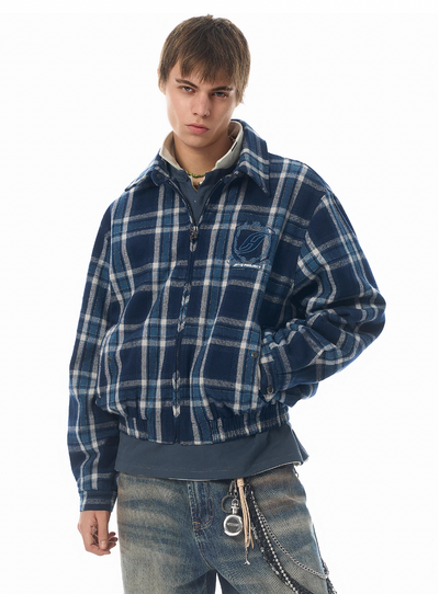 JHYQ Short Plaid Jacket | Face 3 Face