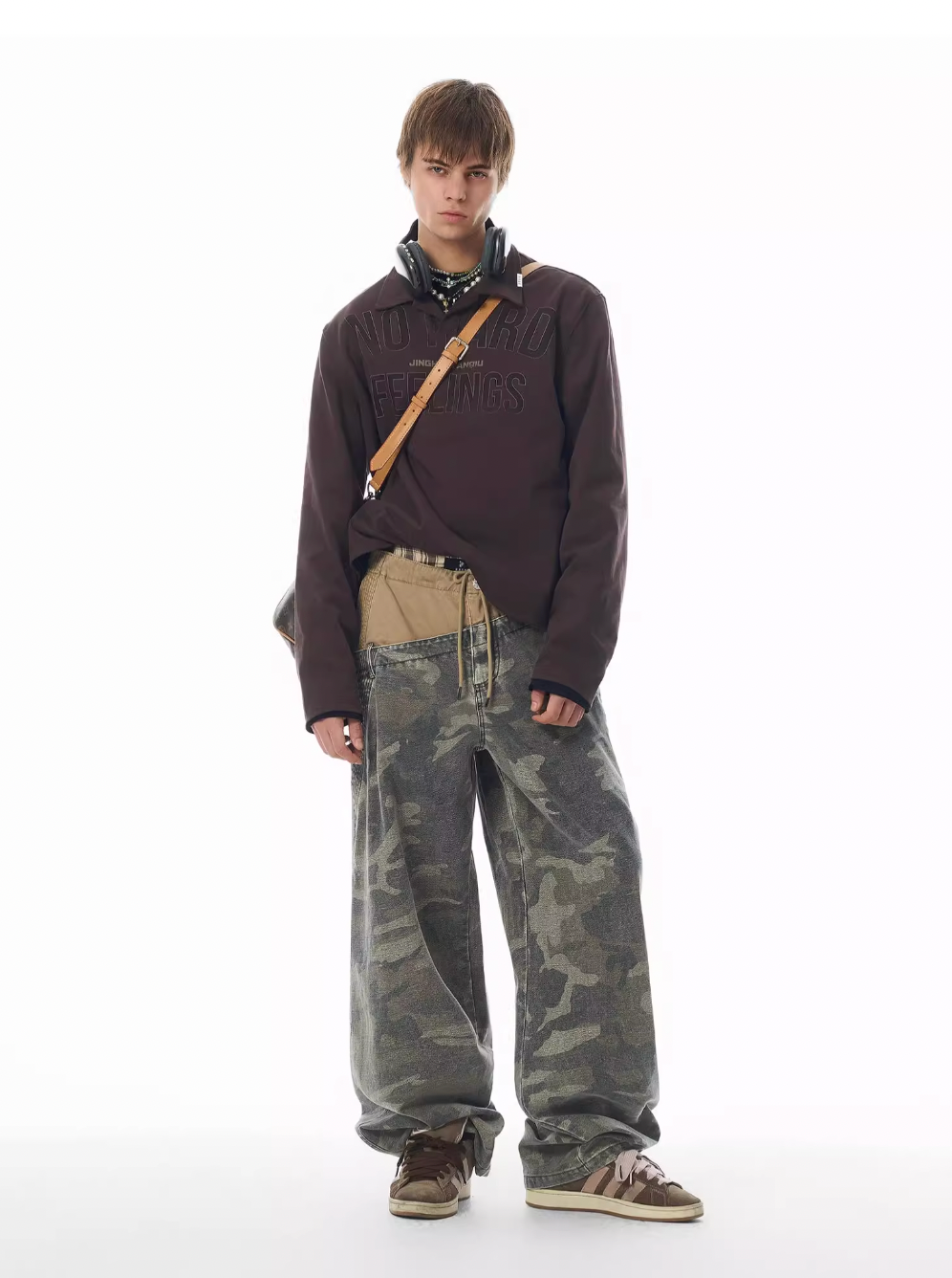 JHYQ 3D Pseudo Double Waist Camouflage Baggy Work Pants | Face 3 Face