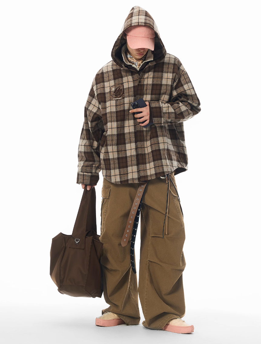 JHYQ Washed Pleated Work Baggy Cargo Pants | Face 3 Face