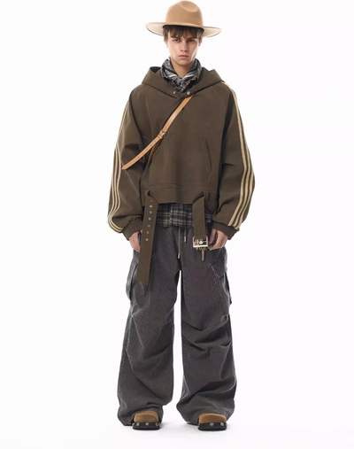 JHYQ Corduroy Pleated Baggy Pants | Face 3 Face