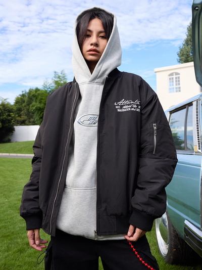 Harsh and Cruel Pearl Script MA-1 Bomber Jacket | Face 3 Face