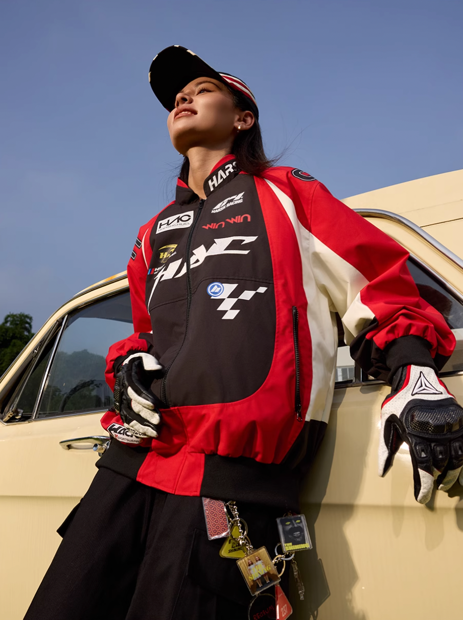Colorblock Racing Jacket Buy Now Vintage Colorblock Racing Jacket – Face 3 Face
