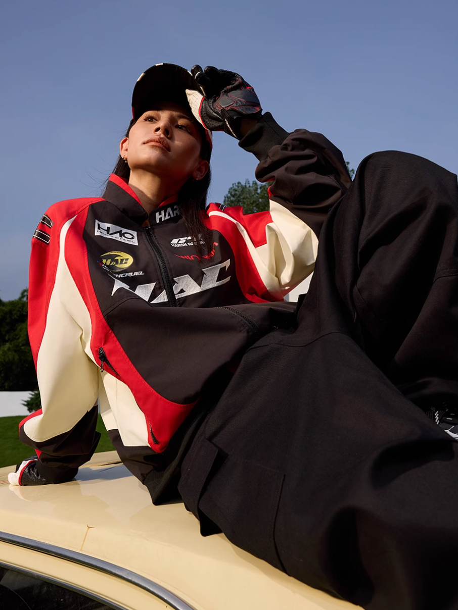 Colorblock Racing Jacket Buy Now Vintage Colorblock Racing Jacket – Face 3 Face