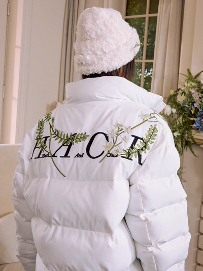 Harsh and Cruel Floral Embroidered Loose Padded Jacket | Face 3 Face