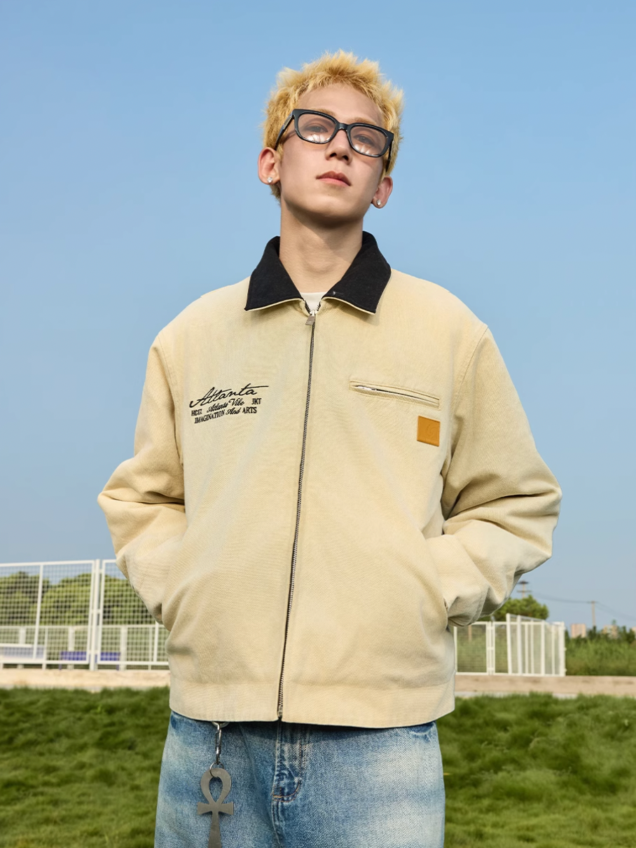 Harsh and Cruel Detroit Retro Embroidered Jacket | Face 3 Face